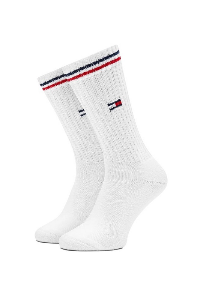 TOMMY JEANS UNI SOCK 2P ICONIC ΚΑΛΤΣΕΣ ΑΝΔΡΙΚΕΣ WHITE