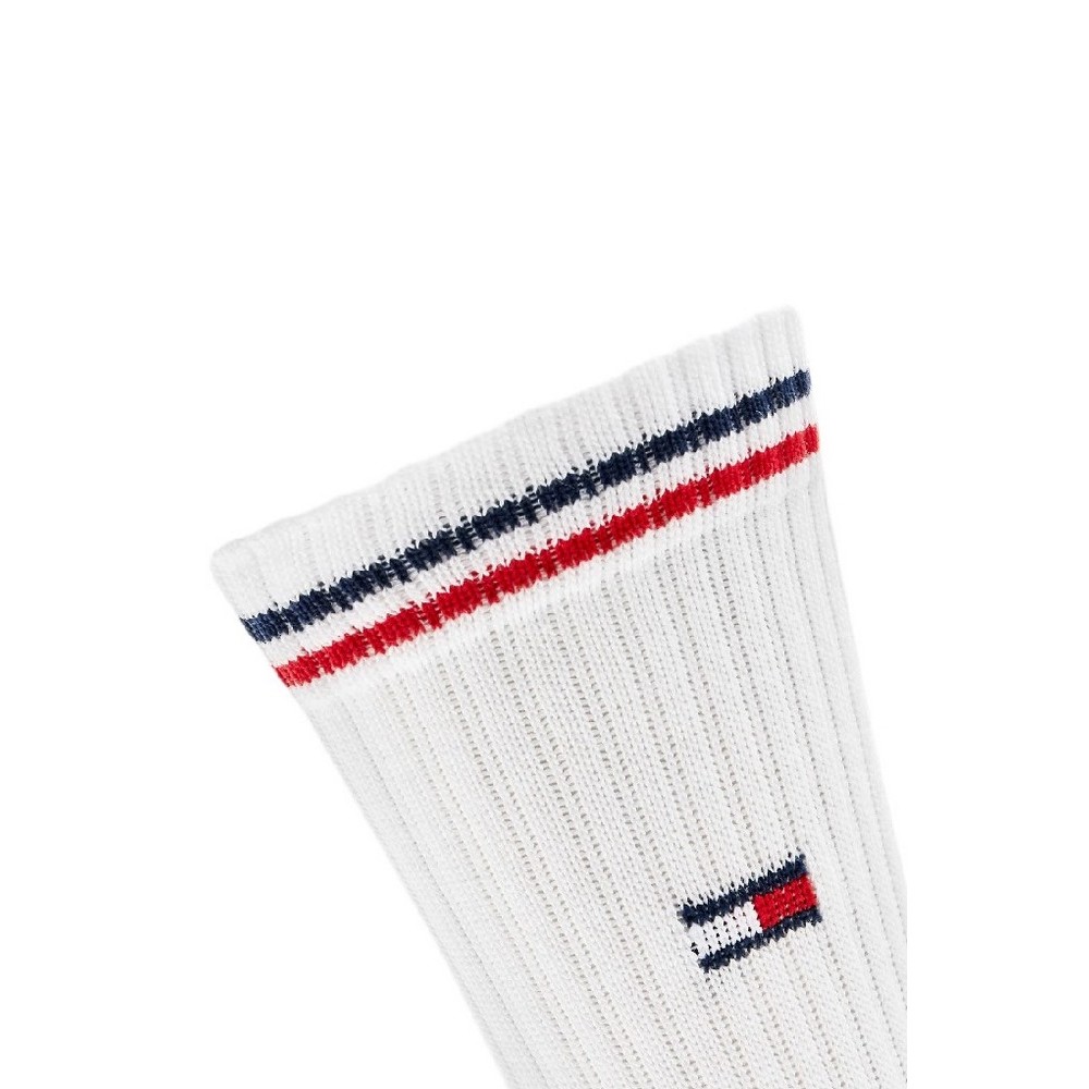 TOMMY JEANS UNI SOCK 2P ICONIC ΚΑΛΤΣΕΣ ΑΝΔΡΙΚΕΣ WHITE