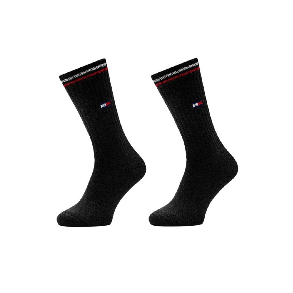 TOMMY JEANS UNI SOCK 2P ICONIC ΚΑΛΤΣΕΣ ΑΝΔΡΙΚΕΣ BLACK