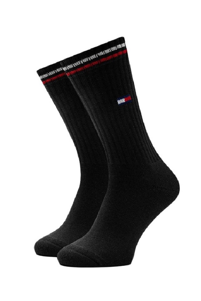 TOMMY JEANS UNI SOCK 2P ICONIC ΚΑΛΤΣΕΣ ΑΝΔΡΙΚΕΣ BLACK