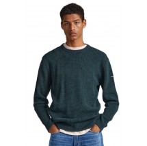 PEPE JEANS E1 DROP 2B DEAN CREW NECK ΜΠΛΟΥΖΑ ΑΝΔΡΙΚΗ GREEN