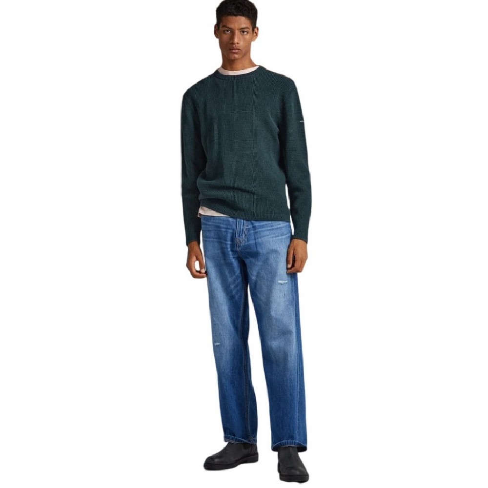 PEPE JEANS E1 DROP 2B DEAN CREW NECK ΜΠΛΟΥΖΑ ΑΝΔΡΙΚΗ GREEN