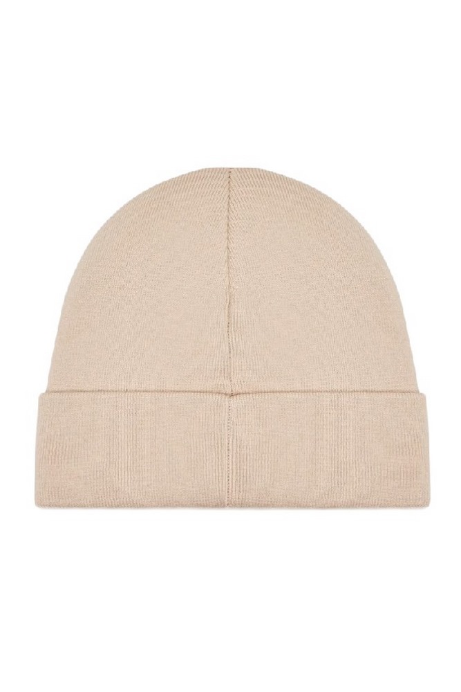 CALVIN KLEIN JEANS INST PATCH BEANIE ΣΚΟΥΦΟΣ ΓΥΝΑΙΚΕΙΟΣ ECRU