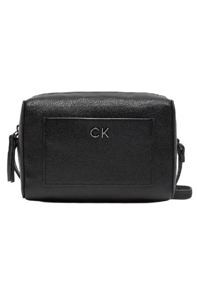 CALVIN KLEIN  DAILY CAMERA BAG PEBBLE ΤΣΑΝΤΑ ΓΥΝΑΙΚΕΙΑ BLACK