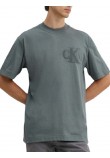 CALVIN KLEIN JEANS CK APPLIQUE TEE T-SHIRT ΜΠΛΟΥΖΑ ΑΝΔΡΙΚΗ ENDLESS GREY