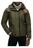 SUPERDRY SDCD HOODED MTN WINDBREAKER JACKET ΜΠΟΥΦΑΝ ΑΝΔΡΙΚΟ KHAKI