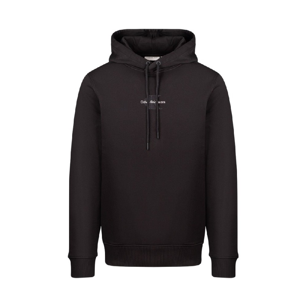 CALVIN KLEIN JEANS MONOLOGO HOODIE ΜΠΛΟΥΖΑ ΦΟΥΤΕΡ ΑΝΔΡΙΚΟ BLACK