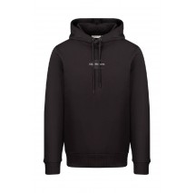 CALVIN KLEIN JEANS MONOLOGO HOODIE ΜΠΛΟΥΖΑ ΦΟΥΤΕΡ ΑΝΔΡΙΚΟ BLACK