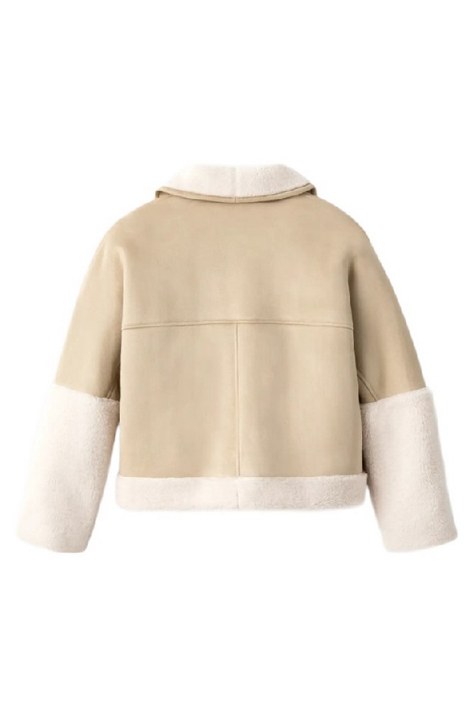 UGG MINDY LUXEFLUFF JACKET ΜΠΟΥΦΑΝ ΓΥΝΑΙΚΕΙΟ ECRU