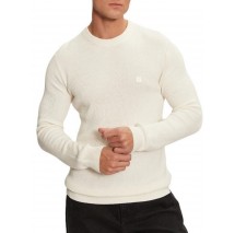 CALVIN KLEIN JEANS EMBRO BADGE SWEATER ΜΠΛΟΥΖΑ ΠΛΕΚΤΗ ΑΝΔΡΙΚΗ IVORY