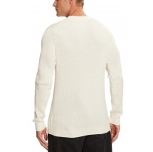 CALVIN KLEIN JEANS EMBRO BADGE SWEATER ΜΠΛΟΥΖΑ ΠΛΕΚΤΗ ΑΝΔΡΙΚΗ IVORY