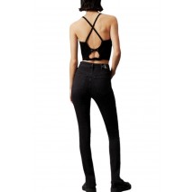 CALVIN KLEIN JEANS HIGH RISE SUPER SKINNY ΠΑΝΤΕΛΟΝΙ ΓΥΝΑΙΚΕΙΟ BLACK DENIM