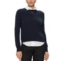 TOMMY JEANS  ESSENTIAL CREW NECK SWEATER NAVY