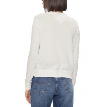 TOMMY JEANS  ESSENTIAL CREW NECK SWEATER WHITE