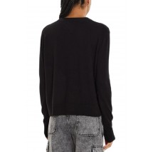 TOMMY JEANS  ESSENTIAL CREW NECK SWEATER BLACK