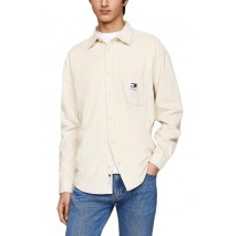 TOMMY JEANS RLX CHNKY CORDUROY SHIRT EXT ΠΟΥΚΑΜΙΣΟ ΑΝΔΡΙΚΟ IVORY