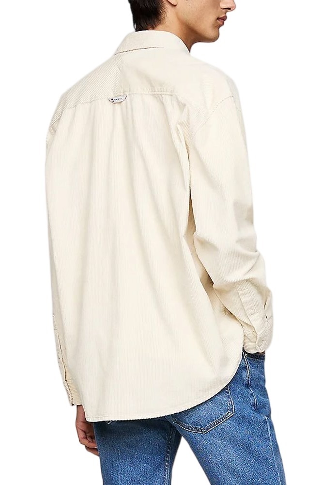 TOMMY JEANS RLX CHNKY CORDUROY SHIRT EXT ΠΟΥΚΑΜΙΣΟ ΑΝΔΡΙΚΟ IVORY