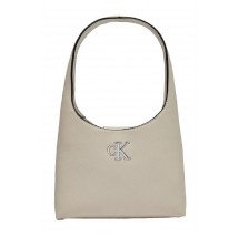 CALVIN KLEIN JEANS MINIMAL MONOGRAM SHOULDER BAG ΤΣΑΝΤΑ ΓΥΝΑΙΚΕΙΑ STONE