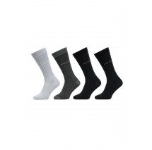 CALVIN KLEIN MEN SOCK 4P LOGO GIFTBOX ΚΑΛΤΣΕΣ ΑΝΔΡΙΚΕΣ BLACK/GREY