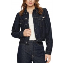 CALVIN KLEIN JEANS CROPPED 90S DENIM JACKET ΜΠΟΥΦΑΝ ΓΥΝΑΙΚΕΙΟ DENIM DARK