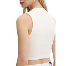 TOMMY JEANS SLIM MOCK NECK ΤΟΠ ΓΥΝΑΙΚΕΙΟ WHITE