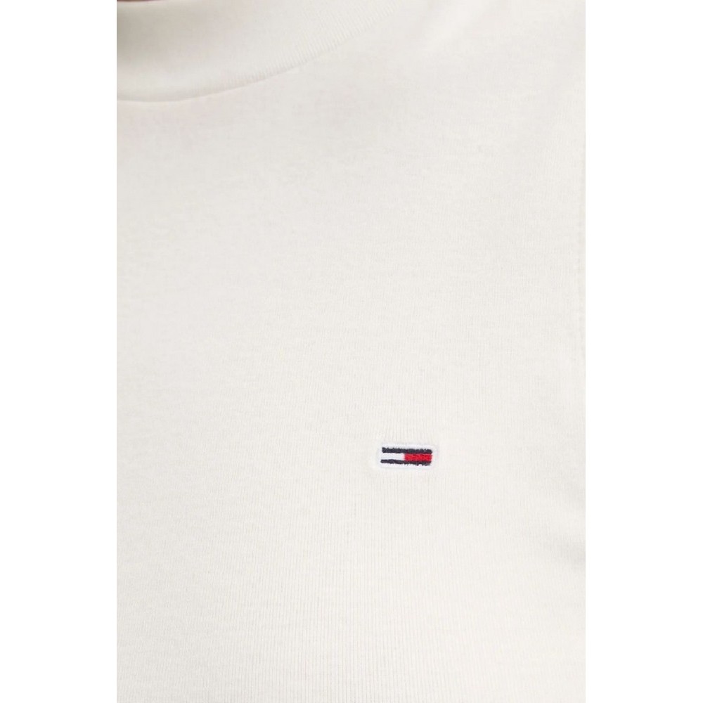 TOMMY JEANS SLIM MOCK NECK ΤΟΠ ΓΥΝΑΙΚΕΙΟ WHITE