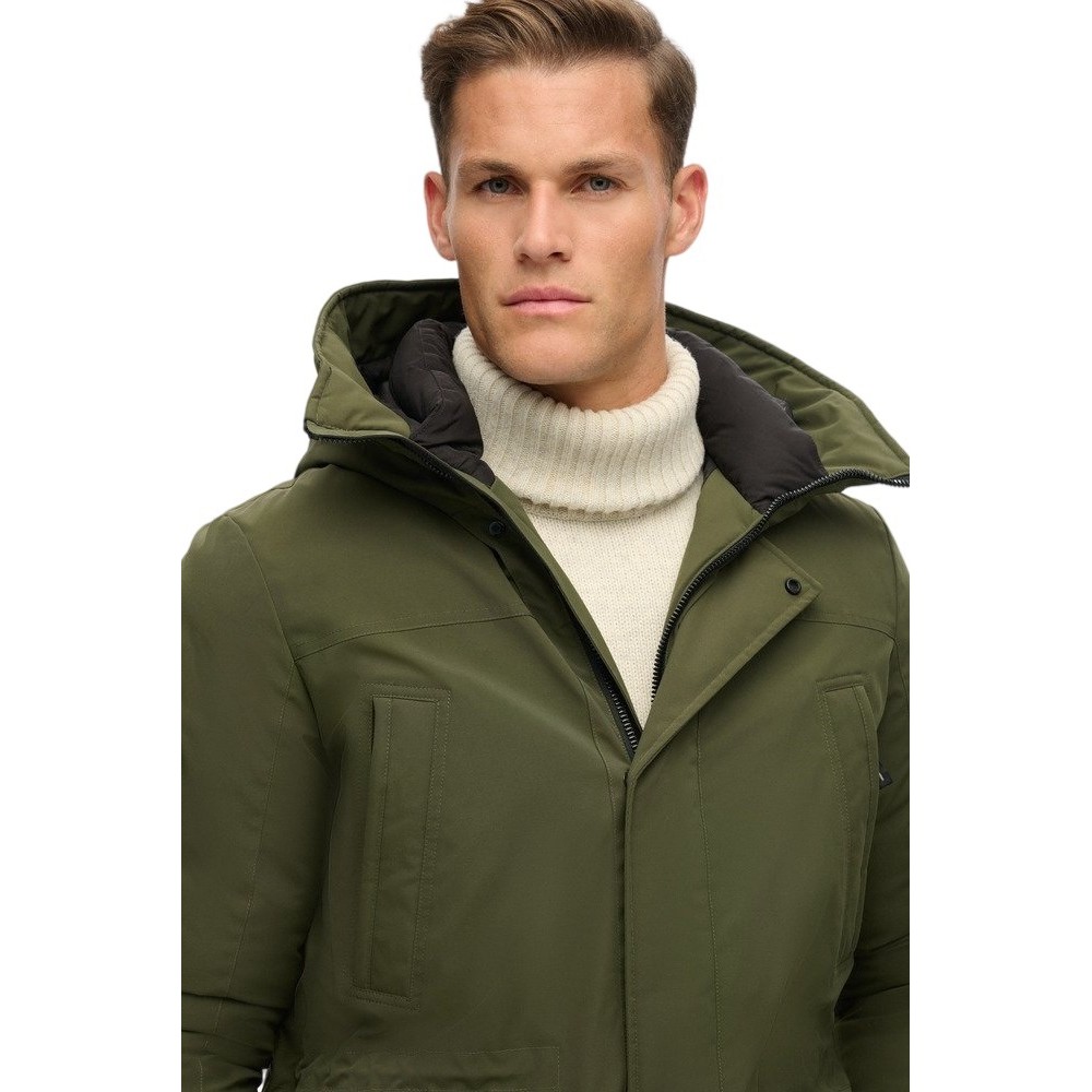 SUPERDRY D3 OVIN CITY PADDED PARKA JACKET ΜΠΟΥΦΑΝ ΑΝΔΡΙΚΟ KHAKI