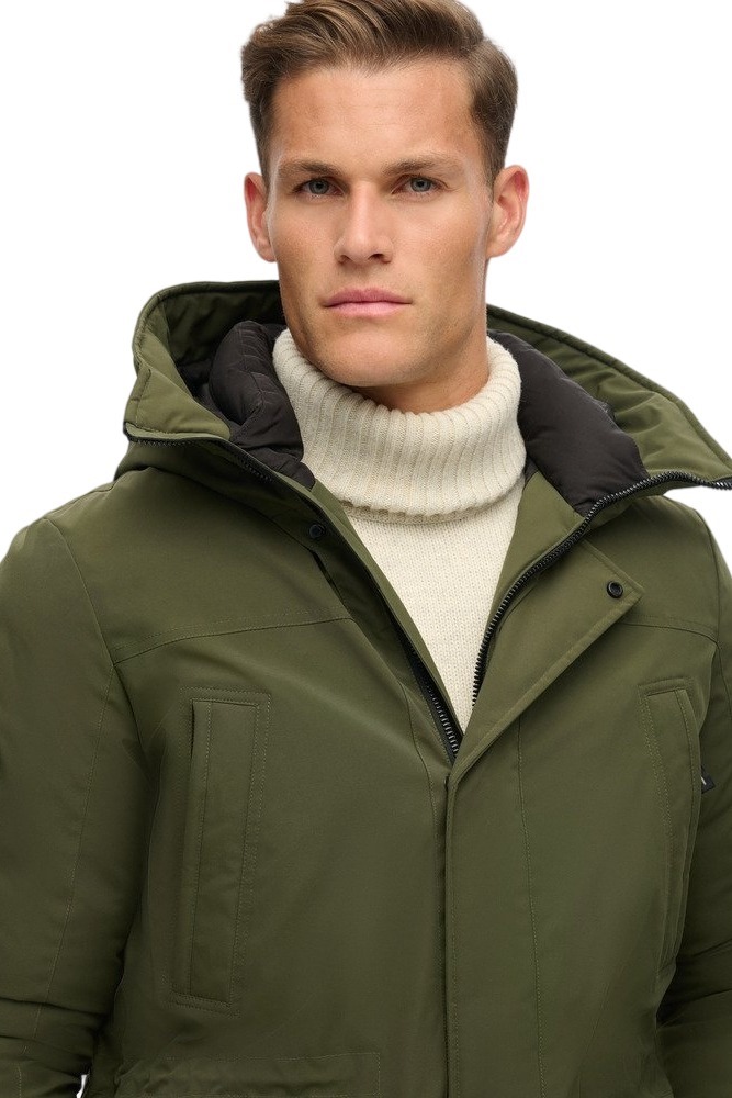 SUPERDRY D3 OVIN CITY PADDED PARKA JACKET ΜΠΟΥΦΑΝ ΑΝΔΡΙΚΟ KHAKI