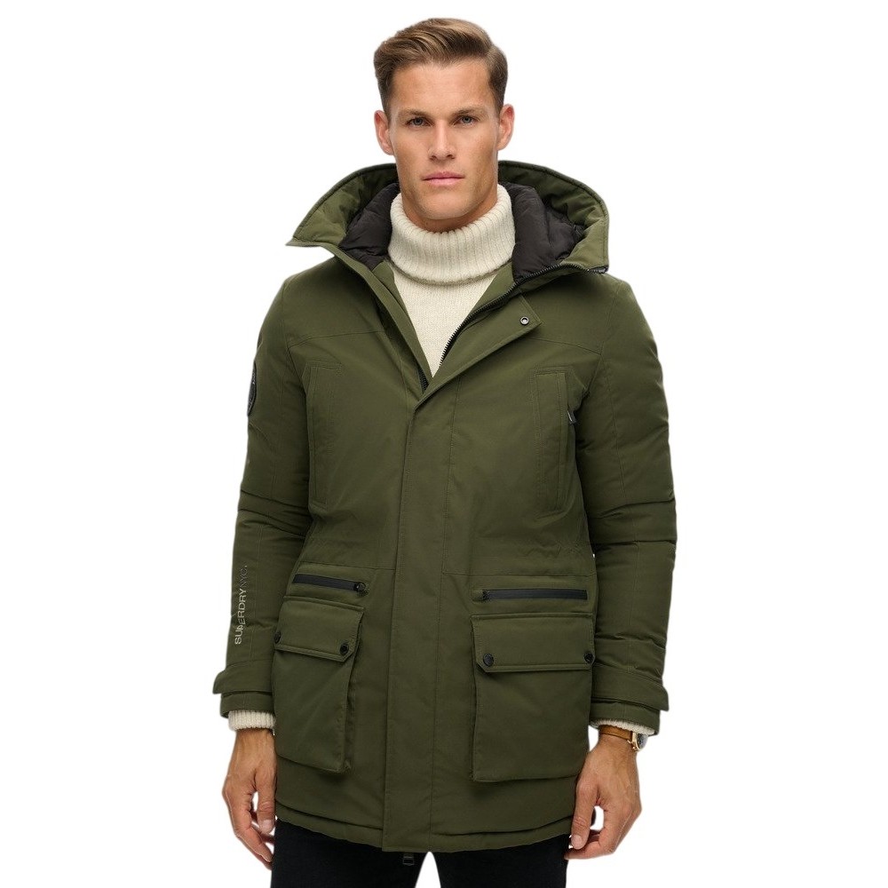 SUPERDRY D3 OVIN CITY PADDED PARKA JACKET ΜΠΟΥΦΑΝ ΑΝΔΡΙΚΟ KHAKI