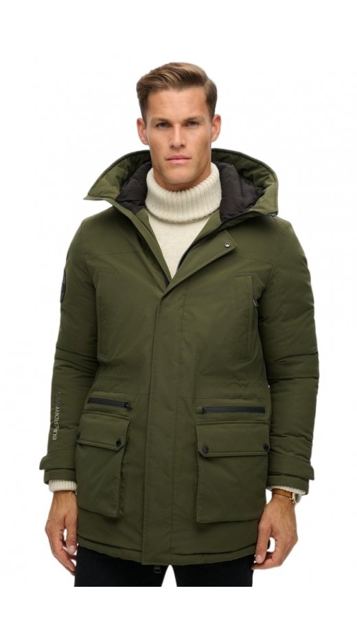 SUPERDRY D3 OVIN CITY PADDED PARKA JACKET ΜΠΟΥΦΑΝ ΑΝΔΡΙΚΟ KHAKI