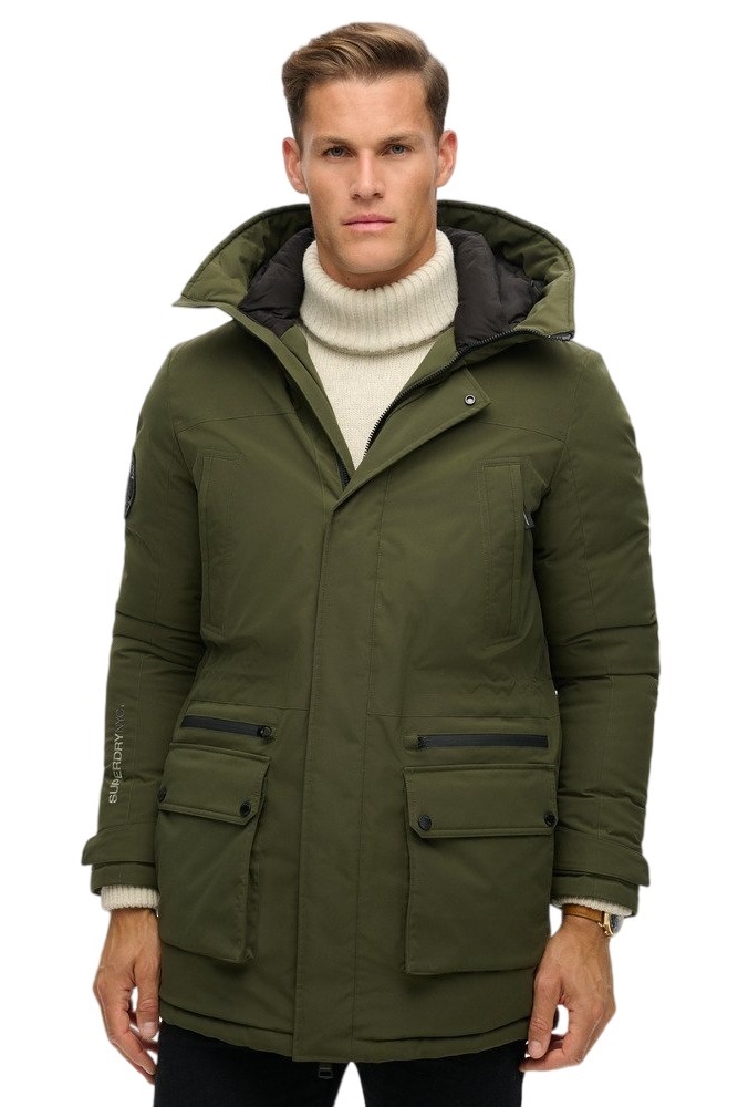 SUPERDRY D3 OVIN CITY PADDED PARKA JACKET ΜΠΟΥΦΑΝ ΑΝΔΡΙΚΟ KHAKI