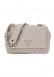 GUESS ECO RIANEE CNRTBLE XBODY FLAP ΤΣΑΝΤΑ ΓΥΝΑΙΚΕΙΑ STONE