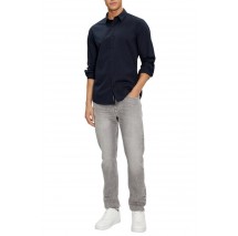 CALVIN KLEIN JEANS SLIM STRETCH SHIRT ΠΟΥΚΑΜΙΣΟ ΑΝΔΡΙΚΟ NIGHT SKY