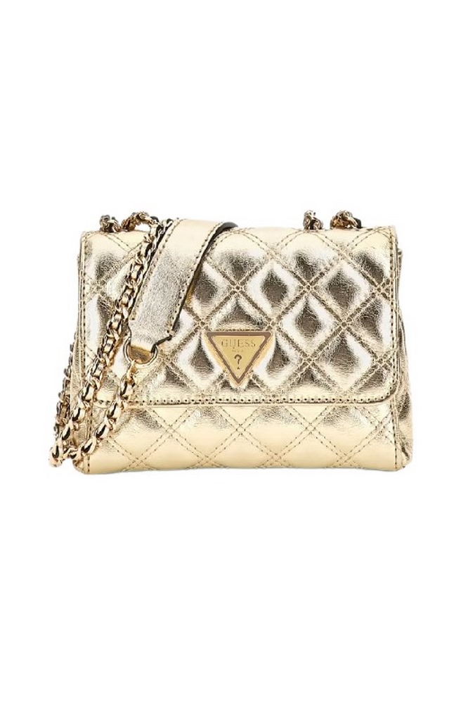 GUESS GIULLY CAMERA BAG ΤΣΑΝΤΑ ΓΥΝΑΙΚΕΙΑ GOLD