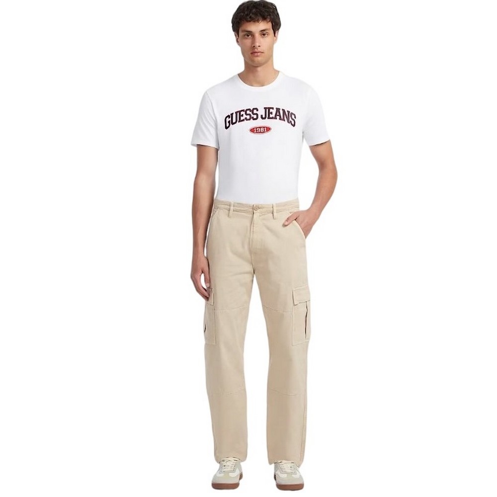 GUESS JEANS CARGO CHINO CLASSIC ΠΑΝΤΕΛΟΝΙ ΑΝΔΡΙΚΟ BEIGE