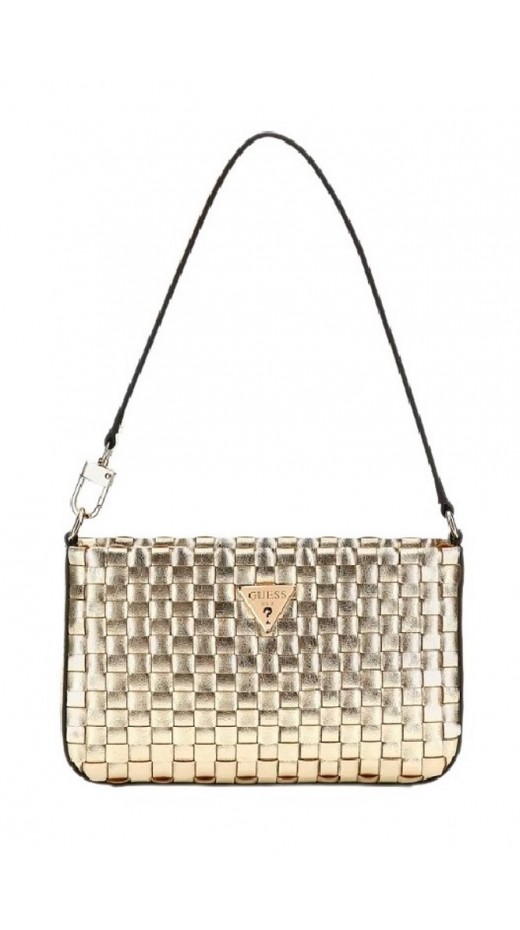 GUESS TWILLER MINI TOP ZIP SHOULDER ΤΣΑΝΤΑ ΓΥΝΑΙΚΕΙΑ GOLD