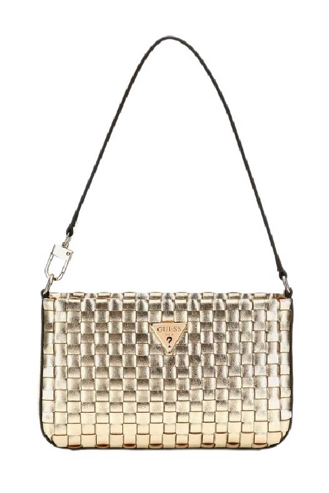 GUESS TWILLER MINI TOP ZIP SHOULDER ΤΣΑΝΤΑ ΓΥΝΑΙΚΕΙΑ GOLD