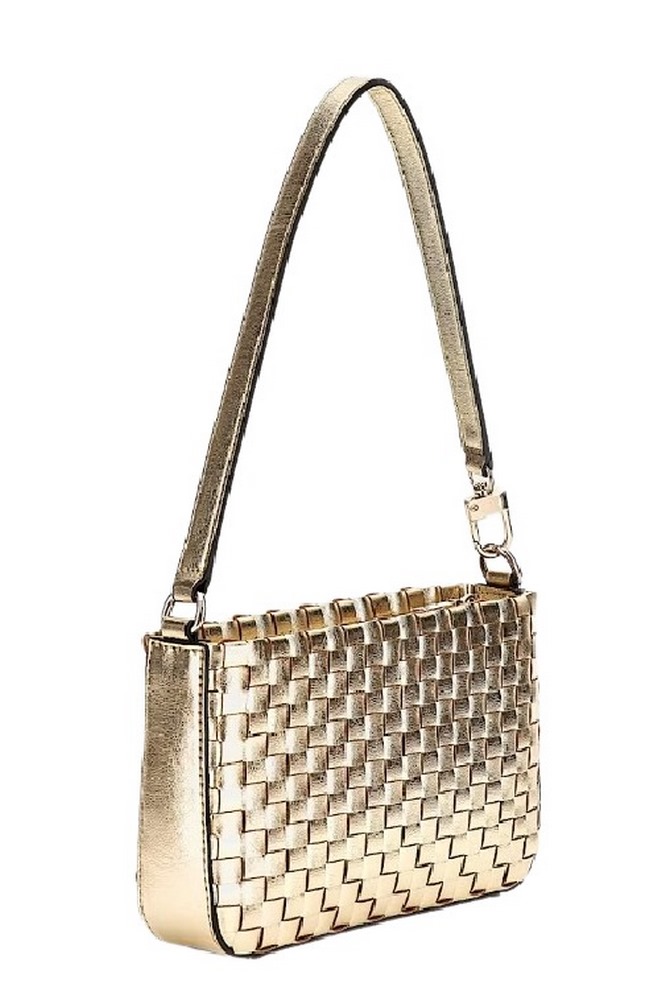 GUESS TWILLER MINI TOP ZIP SHOULDER ΤΣΑΝΤΑ ΓΥΝΑΙΚΕΙΑ GOLD