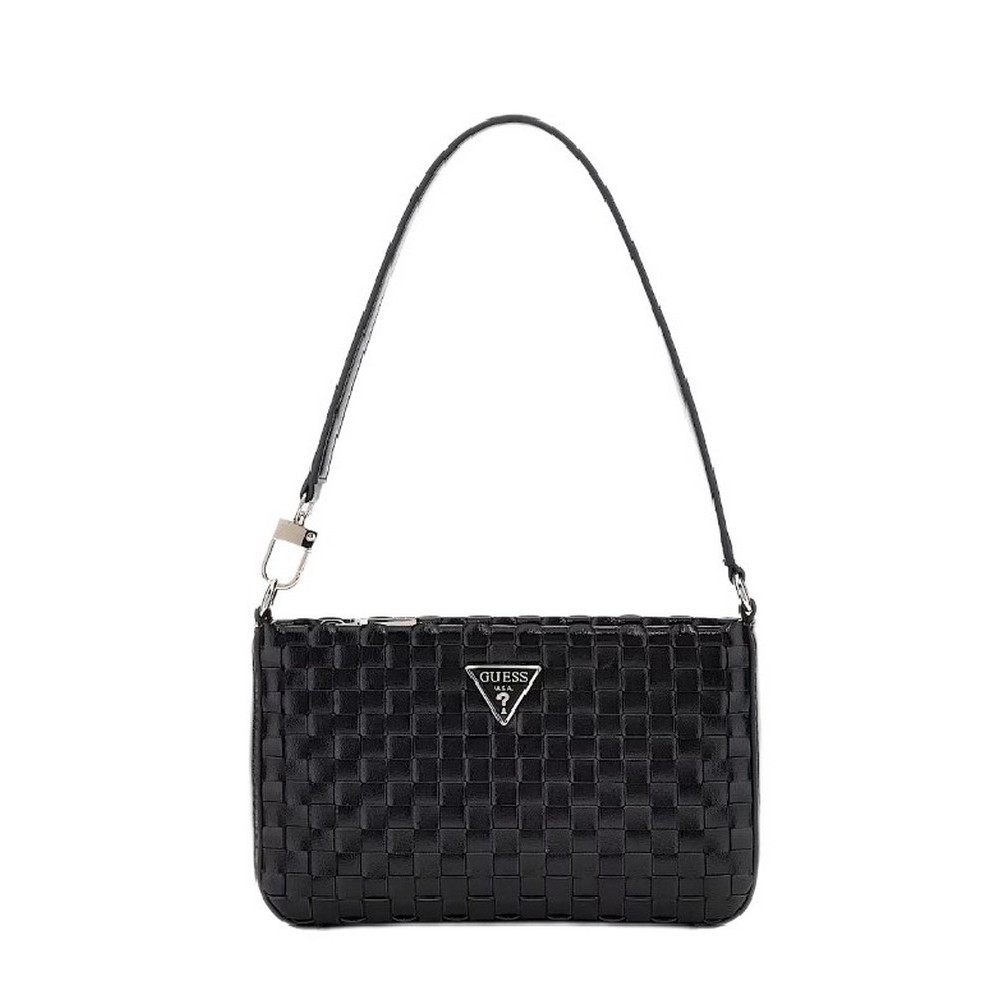 GUESS TWILLER MINI TOP ZIP SHOULDER ΤΣΑΝΤΑ ΓΥΝΑΙΚΕΙΑ BLACK