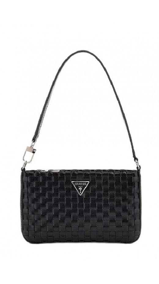 GUESS TWILLER MINI TOP ZIP SHOULDER ΤΣΑΝΤΑ ΓΥΝΑΙΚΕΙΑ BLACK