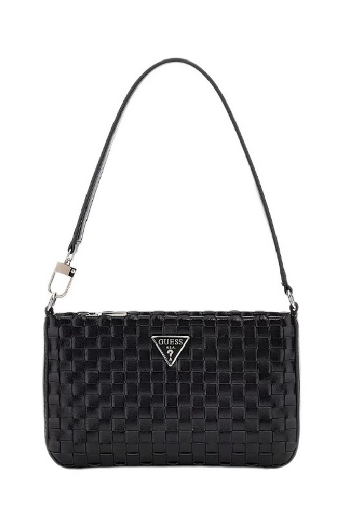 GUESS TWILLER MINI TOP ZIP SHOULDER ΤΣΑΝΤΑ ΓΥΝΑΙΚΕΙΑ BLACK