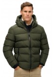 SUPERDRY SDCD HOODED SPORTS PUFFER JACKET ΜΠΟΥΦΑΝ ΑΝΔΡΙΚΟ KHAKI