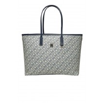 TOMMY HILFIGER  MONOPLAY LEATHER TOTE ΤΣΑΝΤΑ ΓΥΝΑΙΚΕΙΑ NAVY