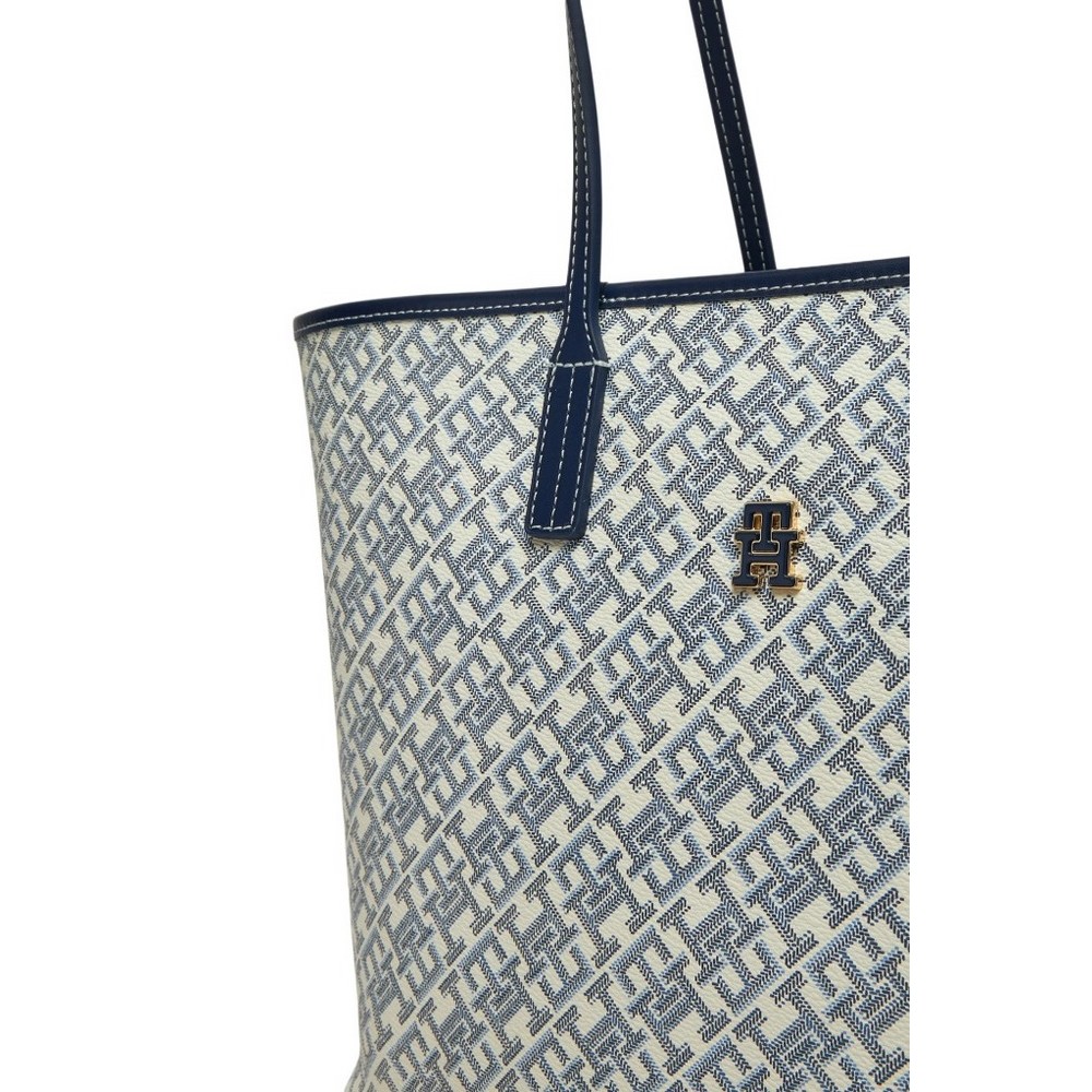 TOMMY HILFIGER  MONOPLAY LEATHER TOTE ΤΣΑΝΤΑ ΓΥΝΑΙΚΕΙΑ NAVY