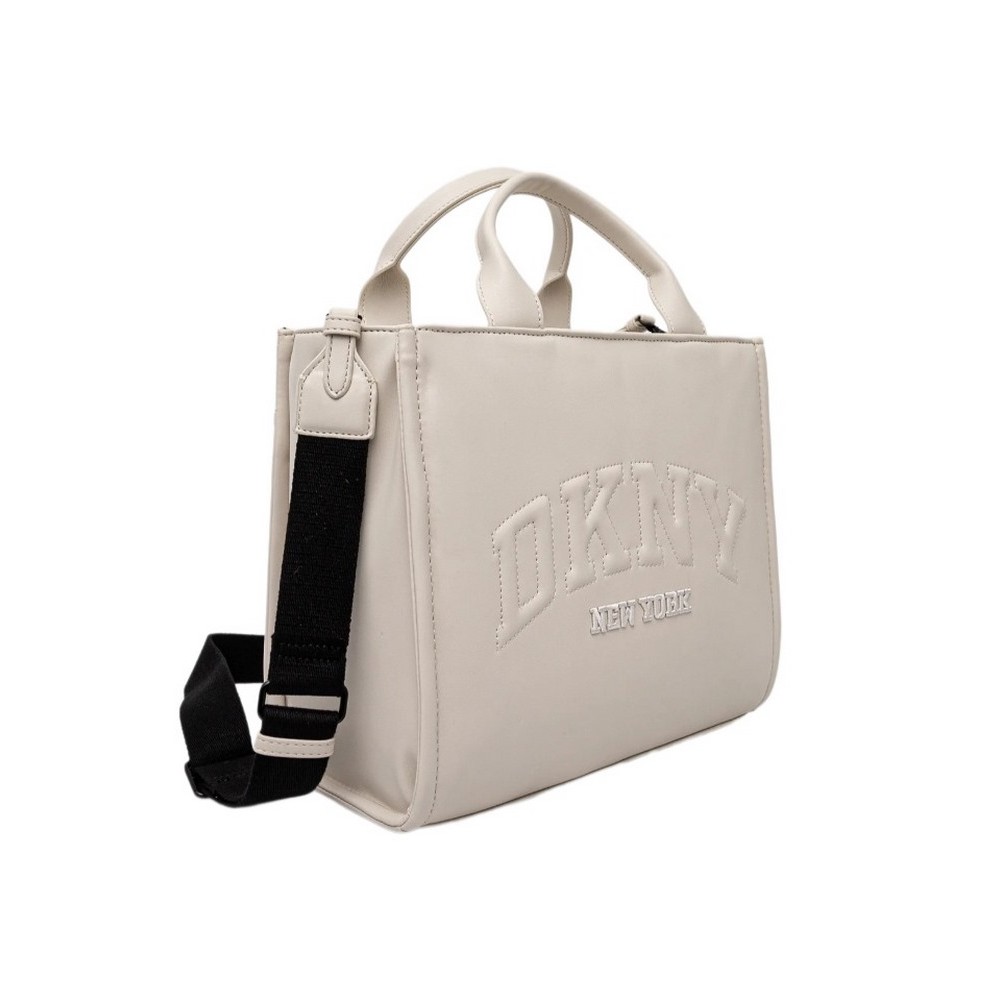 DKNY HADLEE TOTE HANDBAG R44AZR57 ΤΣΑΝΤΑ ΓΥΝΑΙΚΕΙΑ OFF WHITE