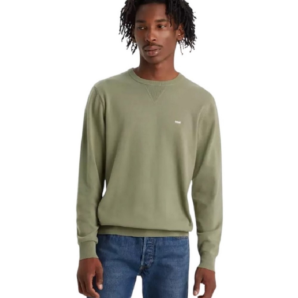 LEVIS LIGHTWEIGHT HM SWEATER A72070004 ΠΟΥΛΟΒΕΡ ΑΝΔΡΙΚΟ KHAKI