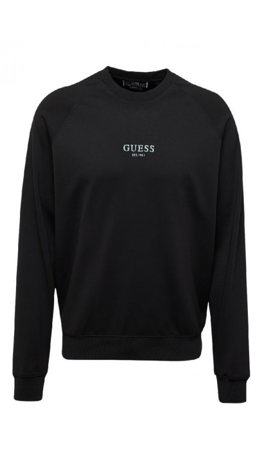 GUESS IRIDESCENT SWEATSHIRT ΜΠΛΟΥΖΑ ΦΟΥΤΕΡ ΑΝΔΡΙΚΟ BLACK