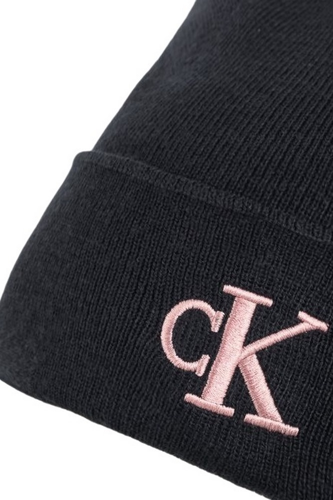 CALVIN KLEIN JEANS MONOGRAM EMBRO BEANIE ΣΚΟΥΦΟΣ ΓΥΝΑΙΚΕΙΟΣ BLACK