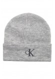 CALVIN KLEIN JEANS MONOGRAM EMBRO BEANIE ΣΚΟΥΦΟΣ ΓΥΝΑΙΚΕΙΟΣ GREY