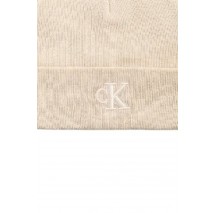 CALVIN KLEIN JEANS MONOGRAM EMBRO BEANIE ΣΚΟΥΦΟΣ ΓΥΝΑΙΚΕΙΟΣ ECRU